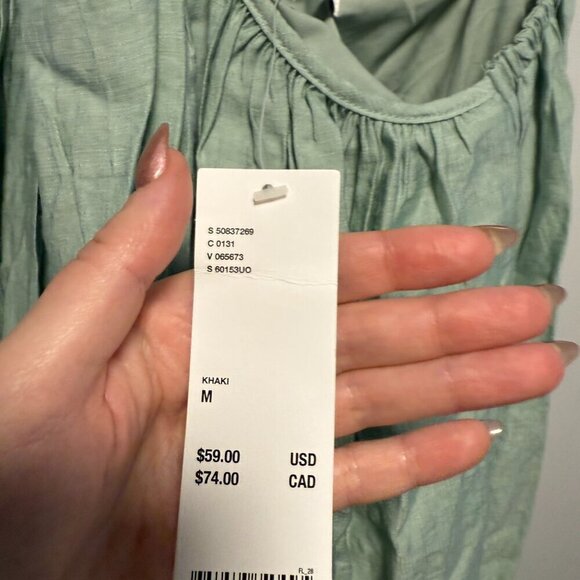 Urban Outfitters Romper Dress Light Green NWT Medium - Picture 7 of 9